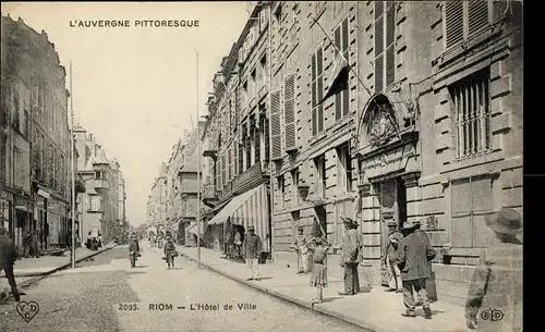 Ak Riom Puy de Dôme, L'Hotel de Ville