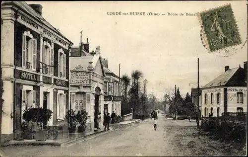 Ak Mauves sur Huisne Orne, Route de Remalars