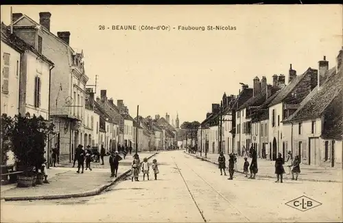 Ak Beaune Côte d’Or, Faubourg Saint Nicolas