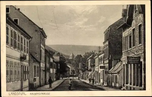 Ak Landstuhl in der Pfalz, Kaiserstraße, Sattlerei Jakob Ritter