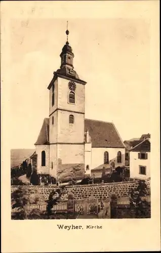 Ak Weyher in der Pfalz, Kirche