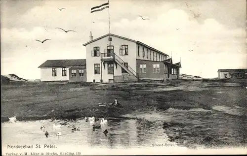 Ak Nordseebad Sankt Peter Ording, Strandhotel