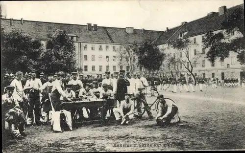 Ak Berlin, Kaserne 2. Garde, Deutsche Soldaten, I. WK