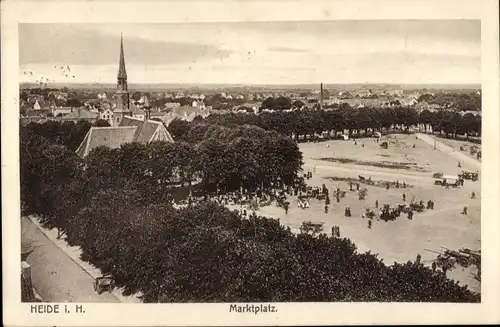 Ak Heide in Holstein, Marktplatz