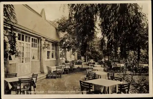 Ak Meerbusch am Niederrhein, Gartenrestaurant Meererbusch