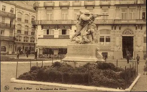 Ak Knokke Heist Heyst Knocke sur Mer Westflandern, Le Monument des Heros