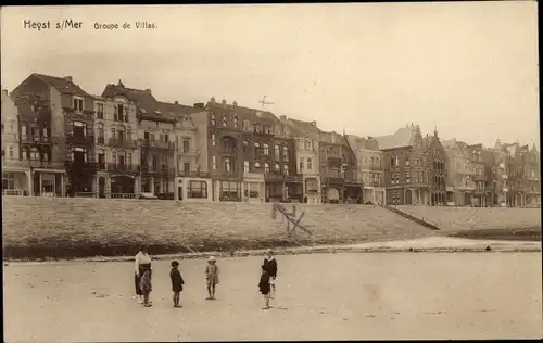Ak Knokke Heist Heyst Knocke sur Mer Westflandern, Groupe de Villas