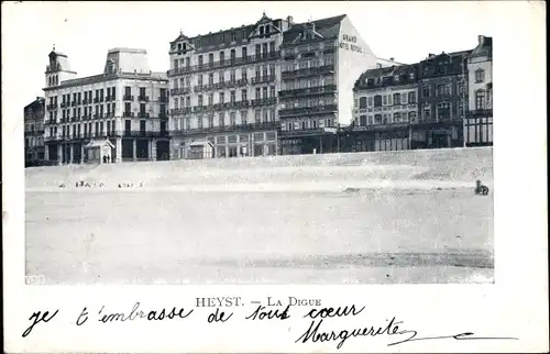 Ak Knokke Heist Heyst Knocke sur Mer Westflandern, La Digue