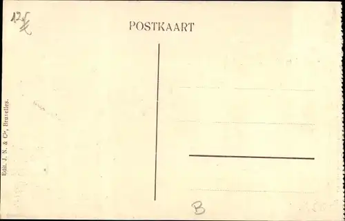 Ak Bixschoote Langemark Poelkapelle Westflandern, Plaats Straat