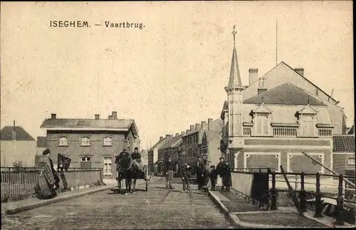 Ak Izegem Iseghem Westflandern, Vaartbrug