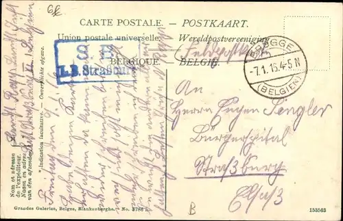 Ak Blankenberghe Blankenberge Westflandern, Sur la Digue