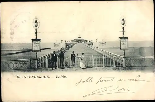 Ak Blankenberghe Blankenberge Westflandern, Le Pier