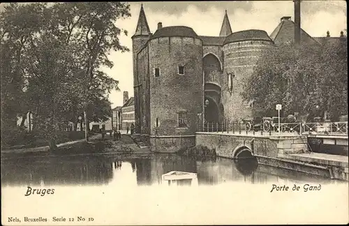 Ak Bruges Brügge Flandern Westflandern, Porte de Gand