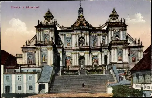 Ak Wambierzyce Albendorf Schlesien, Wallfahrtskirche