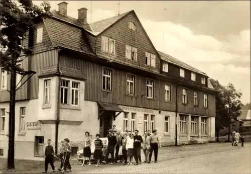 Ak Steinbach Johanngeorgenstadt im Erzgebirge, Ferienheim des VEB Stahl und Walzwerk Riesa