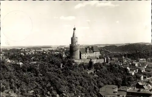 Ak Weida Thüringen, Blick zur Osterburg