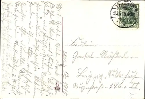 Ak Leisnig in Sachsen, Schloss Mildenstein, Liedtext Leisniger Volkslied