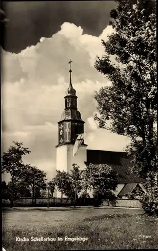 Ak Schellerhau Altenberg im Erzgebirge, Kirche