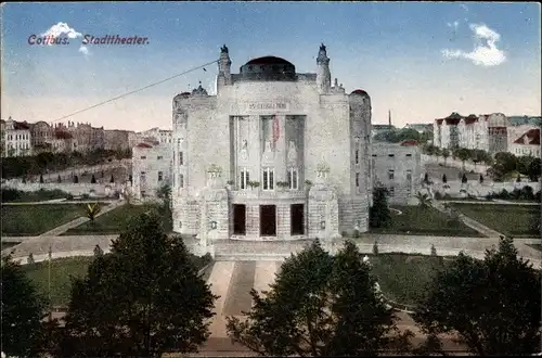 Ak Cottbus in der Niederlausitz, Stadttheater