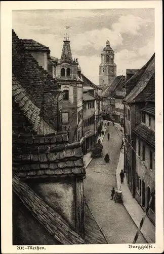 Ak Meißen an der Elbe, Burggasse