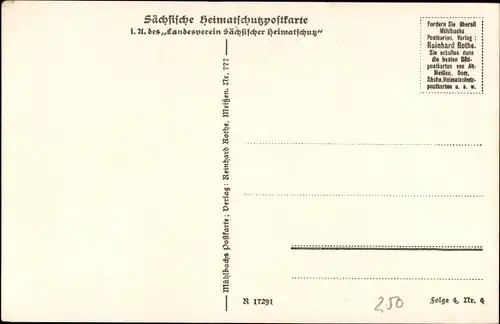 Ak Meißen an der Elbe, Burggasse