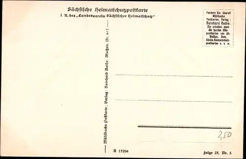 Ak Meißen in Sachsen, Domsteig, Wohnhaus