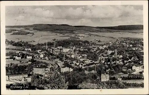 Ak Kirchberg in Sachsen, Panorama, mit Geiersberg