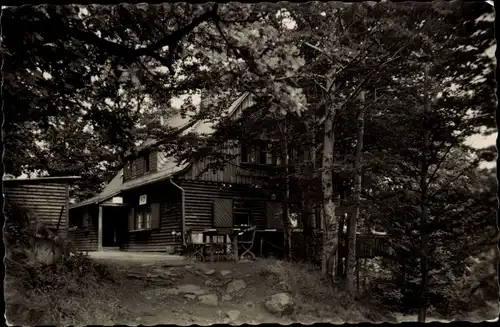 Ak Kirchberg in Sachsen, HO Gaststätte Anton Günther Berghaus auf dem Borberg