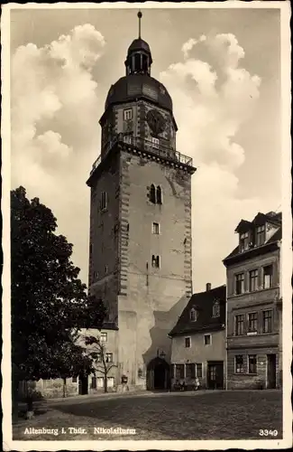 Ak Altenburg in Thüringen, Nikolaiturm