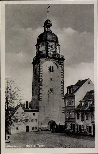 Ak Altenburg Thüringen, Nikolai Turm