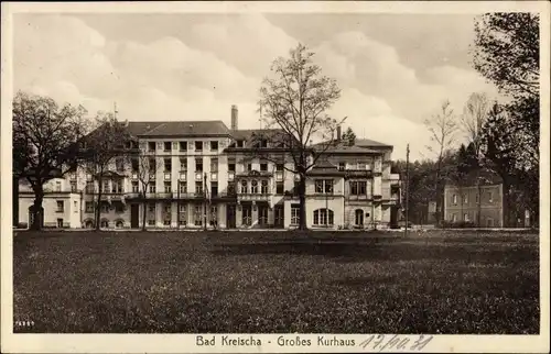 Ak Kreischa bei Dresden, Großes Kurhaus