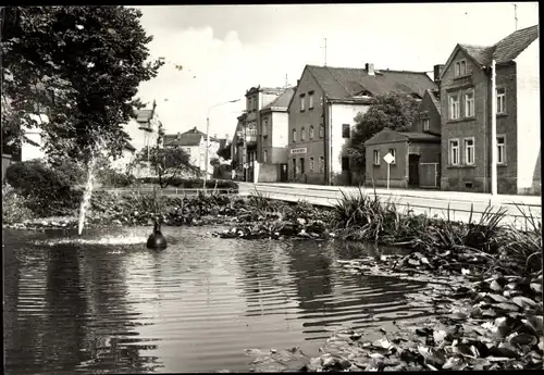 Ak Weinböhla in Sachsen, Dorfteich