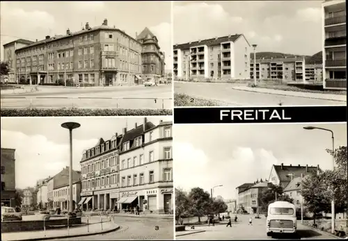 Ak Freital in Sachsen, Kulturhaus da capo, Waldblick, am Markt, Platz des Friedens