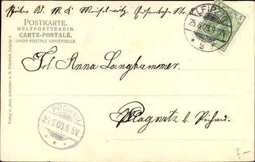 Ak Leipzig, Palmengarten