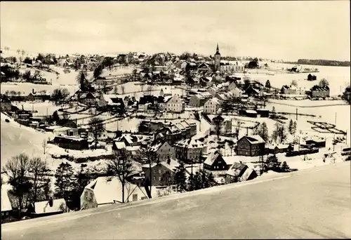 Ak Jöhstadt im Erzgebirge Sachsen, Panorama, Winter