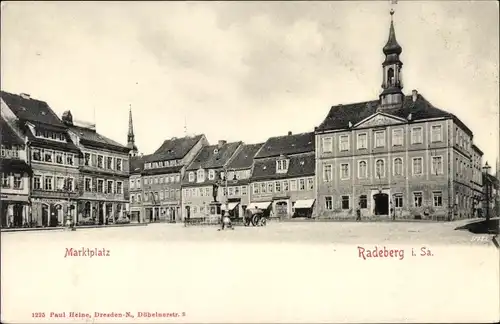 Ak Radeberg Sachsen, Marktplatz