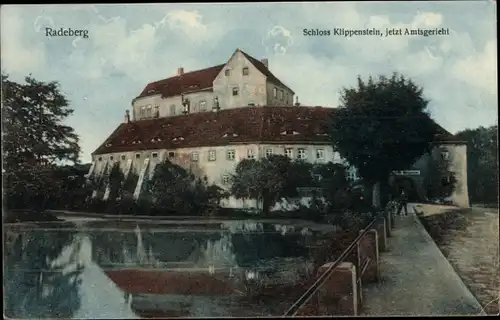 Ak Radeberg Sachsen, Schloss Klippenstein, jetzt Amtsgericht