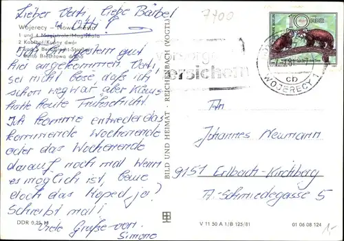Ak Hoyerswerda in der Oberlausitz, Neustadt, Magistrale, Kaufhof, Bert-Brecht-Straße