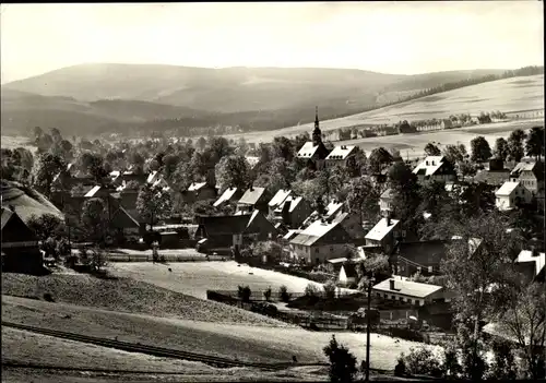 Ak Neudorf Sehmatal im Erzgebirge, Panorama