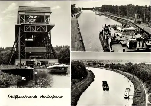 Ak Niederfinow im Barnim, Schiffshebewerk