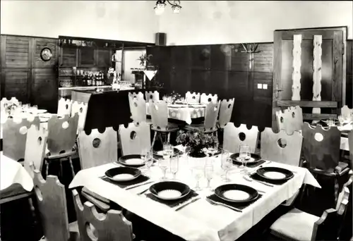 Ak Frauenwald am Rennsteig Ilmenau in Thüringen, FDGB Erholungsheim Am Bergbad, Bergstube