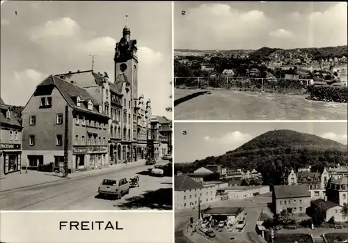 Ak Freital in Sachsen, Rathaus, Teilansicht, Windberg