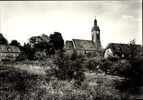 Ak Pesterwitz Freital in Sachsen, Pesterwitzer Weinstuben, St. Jacobuskirche