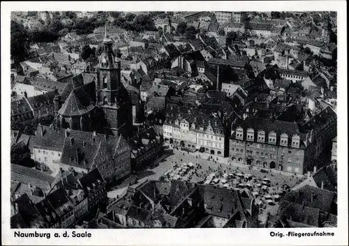 Ak Naumburg an der Saale, Fliegeraufnahme