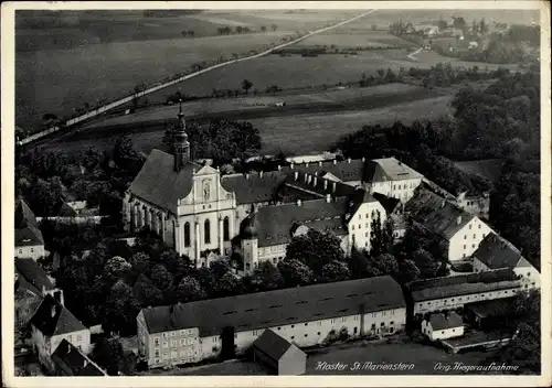 Ak Panschwitz Kuckau Sachsen, Fliegeraufnahme, Kloster St. Marienstein