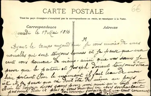 Handgemalt Ak Porte Bonheur, Stiefmütterchen, Blumen