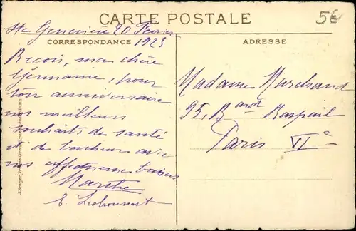 Handgemalt Ak Bons Baisers, Nelken