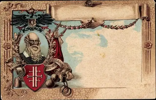 Litho Turnvater Friedrich Ludwig Jahn, Deutscher Turnerbund