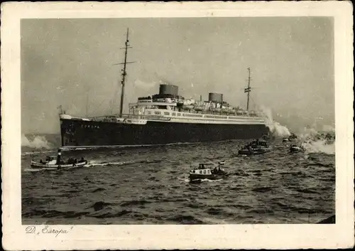 Ak Dampfschiff Europa, Norddeutscher Lloyd Bremen