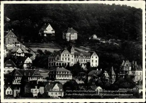 Ak Hann. Münden in Niedersachsen, Villenviertel am Cattenbühl, Erholungsheim